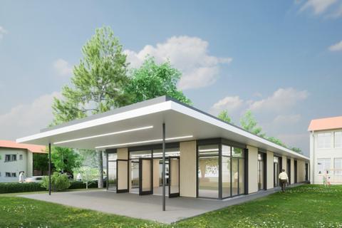 So soll der Erweiterungsbau der Elly-Heuss-Knapp-Schule in Bessungen 2025 aussehen.