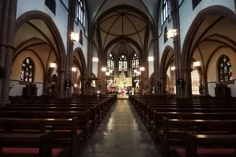 An Weihnachten ist der "Dom der Bergstraße" in der Regel bestens besucht. Damit die Gottesdienstbesucher an den Feiertagen nicht frieren müssen, hat das Bistum Mainz eine Sonderregelung für die katholischen Kirchen erlassen.