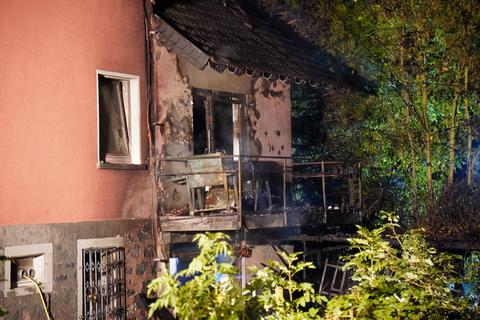 Im Lautertaler Ortsteil Gadernheim ist am Dienstagabend ein Feuer ausgebrochen. Foto: 5vision.media