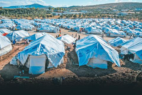 Nach dem Brand im Lager Moria auf Lesbos wurde das neue Lager Kara Tepe aufgebaut.  Archivfoto: dpa 