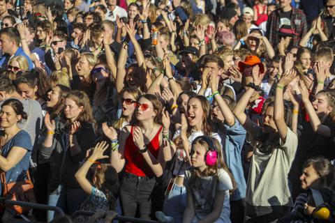 Großer Andrang und gute Stimmung herrschte 2019 auf dem 45. Open Ohr Festival. Dieses Jahr kann das Festival online stattfinden.  Archivfoto: Harald Kaster