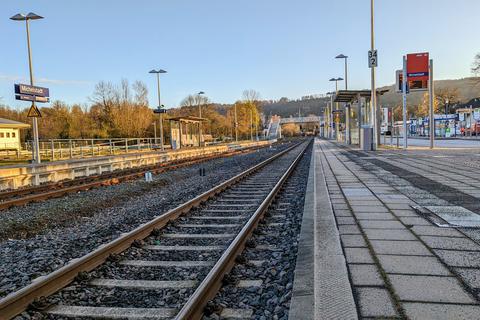 Am Michelstädter Bahnhof herrschte am Montagmorgen gähnende Leere. Wer pünktlich zur Arbeit oder Schule musste, hatte sich auf den Streiktag eingestellt.