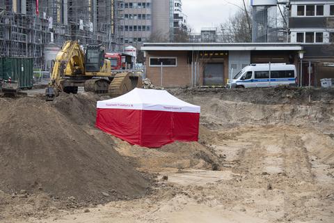 Im Frankfurter Stadtteil Niederrad wurde eine Weltkriegsbombe gefunden.   Foto: dpa