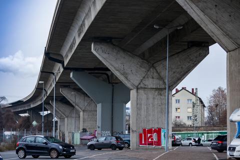 Die Hochstraße in Mainz. Foto: Sascha Kopp