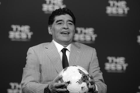 Fußballlegende Diego Maradona im Jahr 2017.  Foto: dpa