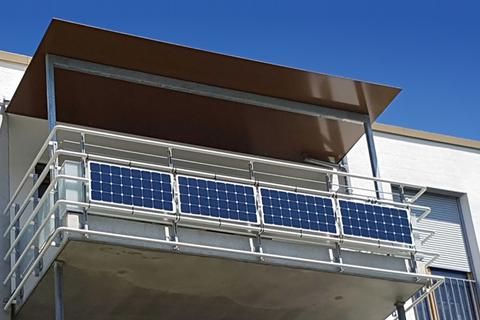 Solar-Panels am Balkon werden immer beliebter. Archivfoto: Gewobau Bad Kreuznach