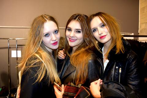 Ivana, Stefanie Giesinger und Anna - die GNTM-Mädels aus der letzten Staffel. Foto: Anja Kossiwakis