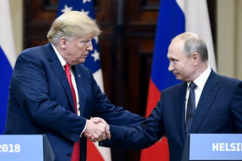 Trump und Putin treffen sich zu einem Gipfel in Helsinki. Foto: dpa