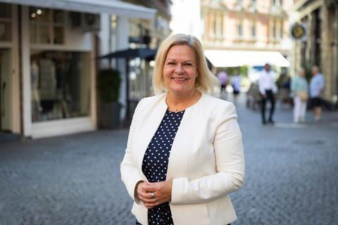 SPD-Spitzenkandidatin Nancy Faeser (SPD).