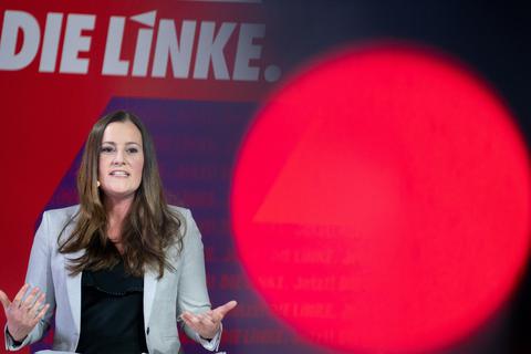 Linken-Chefin Janine Wissler ist von der hessischen Linkspartei auf Platz 1 der Kandidatenliste für die Bundestagswahl gewählt worden. Foto: dpa