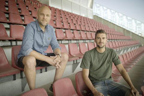 Mainz-05-Sportvorstand Rouven Schröder (li.) und Stefan Bell.  Foto: Mainz 05