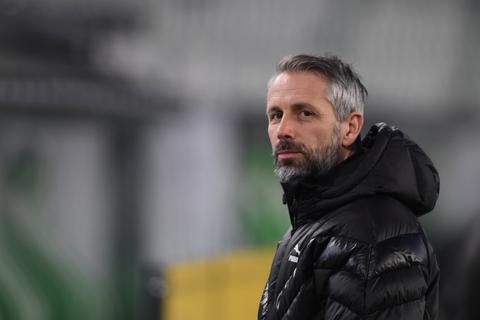 Gladbachs Trainer Marco Rose geht nach Dortmund. Foto: Swen Pförtner/dpa