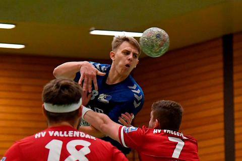 Finnian Lutze will mit Budenheim in seiner früheren Handball-Heimat Hannover punkten. Archivfoto: hbz/Kristina Schäfer 