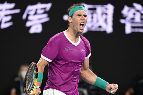 Rafael Nadal bei den Australien Open.  Foto: dpa